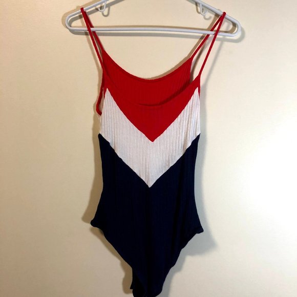 Tally Weijl Red White and Blue Cami Bodysuit - Picture 2 of 3